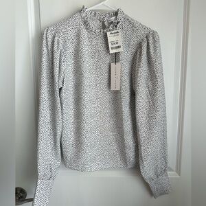 NWT Black and White blouse